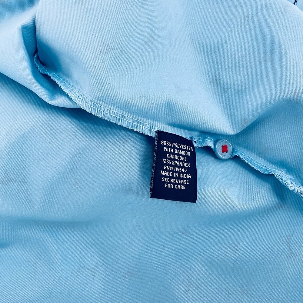 HYDR! Rare Horn Legend Powder Blue Ole Miss "Rebs" Manhattan Polo - XL - NWT - Picture 5 of 6